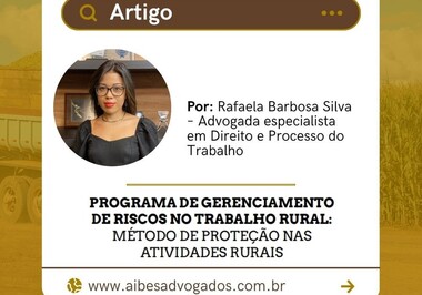 PROGRAMA DE GERENCIAMENTO DE RISCOS NO TRABALHO RURAL