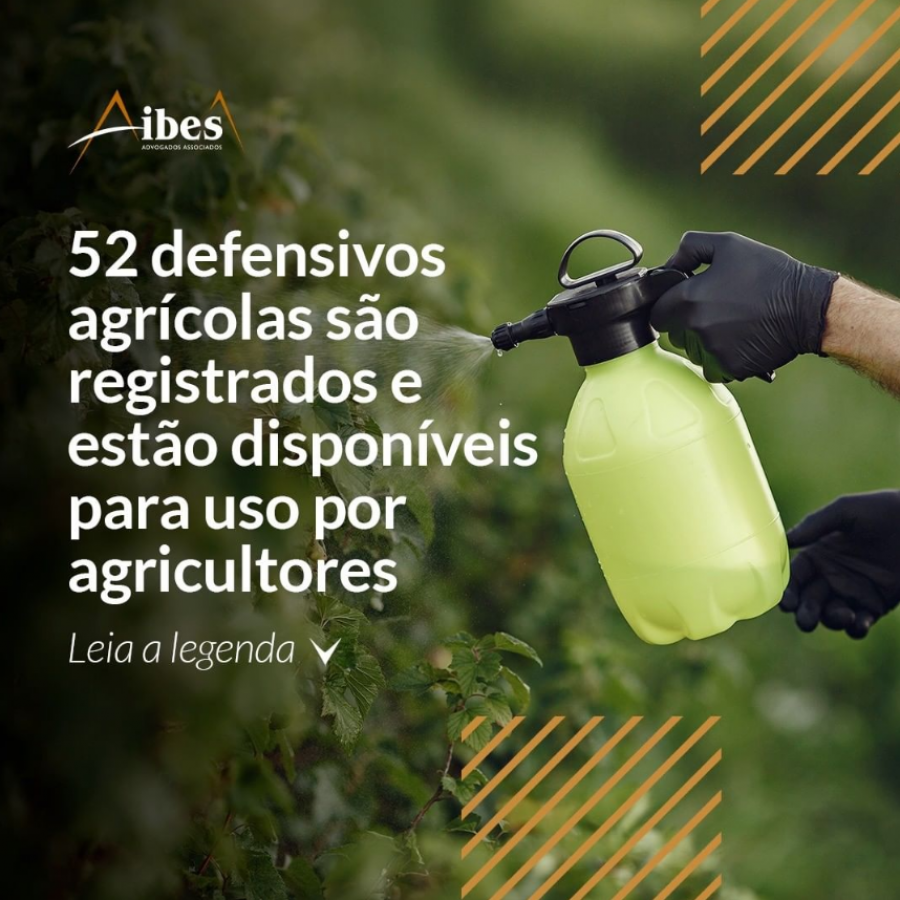 52 defensivos agrícolas são registrados e estão disponíveis para uso por agricultores