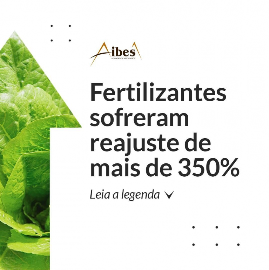 Fertilizantes sofreram reajuste de mais de 350%