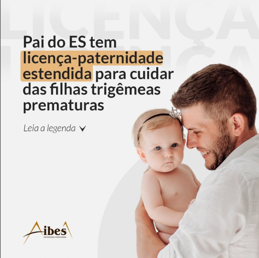 Pai do ES tem licença-paternidade estendida para cuidar das filhas trigêmeas prematuras